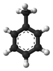 Toluene from xtal 3D balls