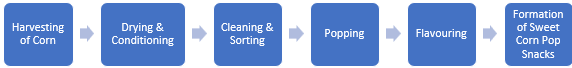 Sweet Corn Pop Snacks Manufacturing Plant Project Report